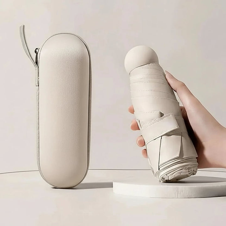 Compact Umbrella with Streamlined Foldable Design and Carry Strap - Image 3