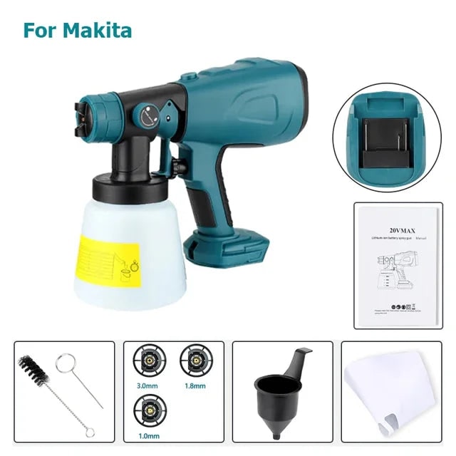 Cordless Paint Sprayer Electric Handheld Portable Adjustable Spray Patterns - Image 8