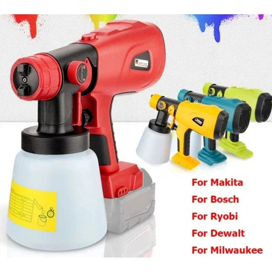 Cordless Paint Sprayer Electric Handheld Portable Adjustable Spray Patterns - Image 1