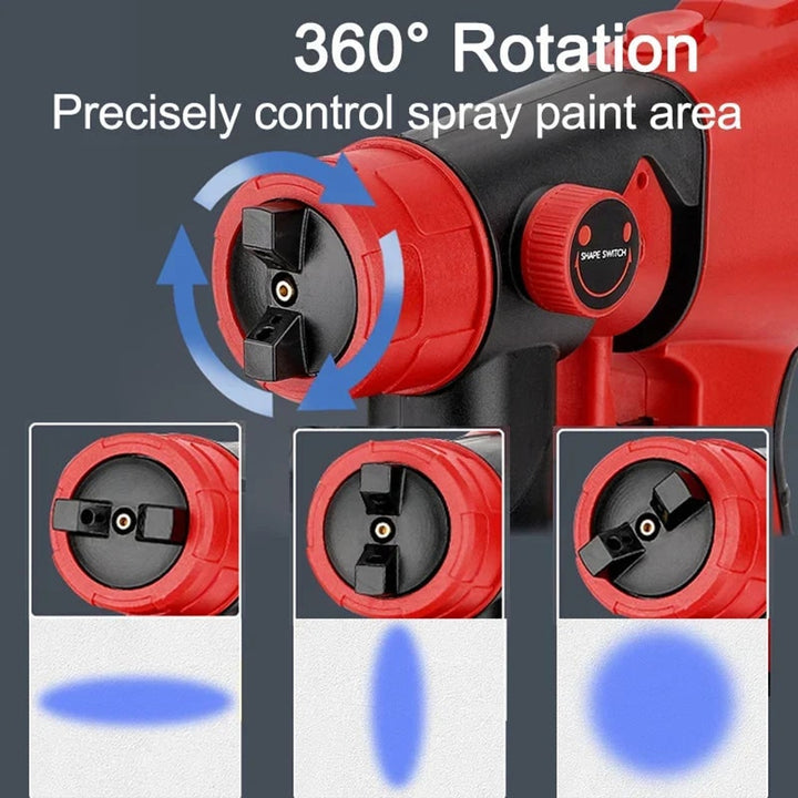 Cordless Paint Sprayer Electric Handheld Portable Adjustable Spray Patterns - Image 2