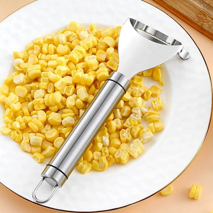 Corn Peeler With Grippy Handle Stainless Steel Kitchen Tool - Image 5