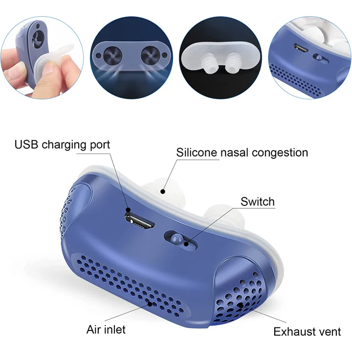 Cpap-Maskiner Kompakt Stillegende Rechargeable Micro Cpap Device For Snoring - Image 2