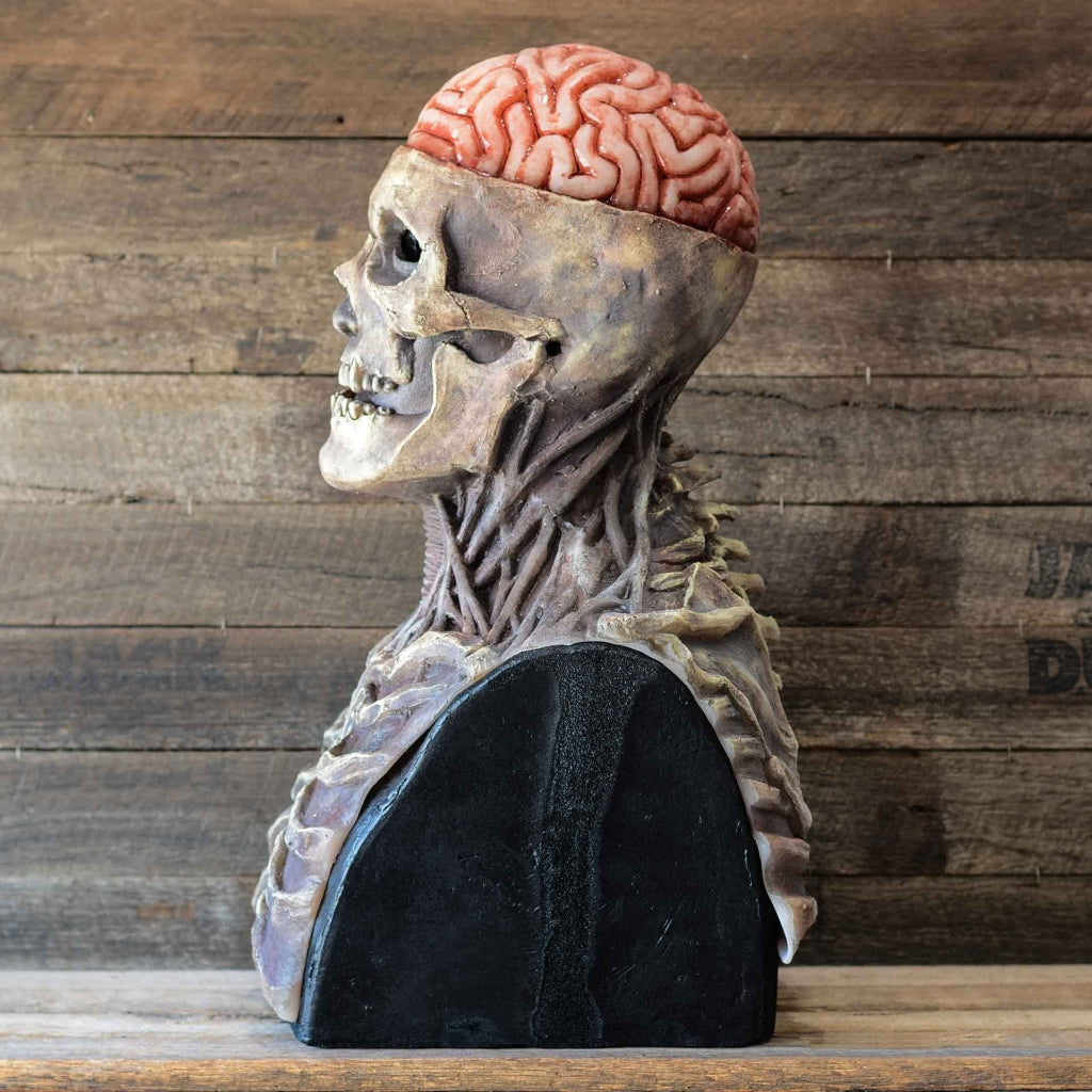 Creepy Halloween Mask Skeleton Mask Movable Jaw Full Head - Image 5