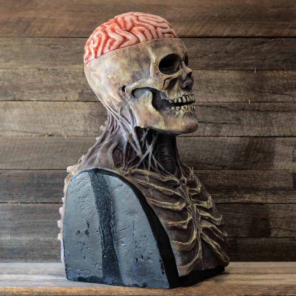 Creepy Halloween Mask Skeleton Mask Movable Jaw Full Head - Image 6