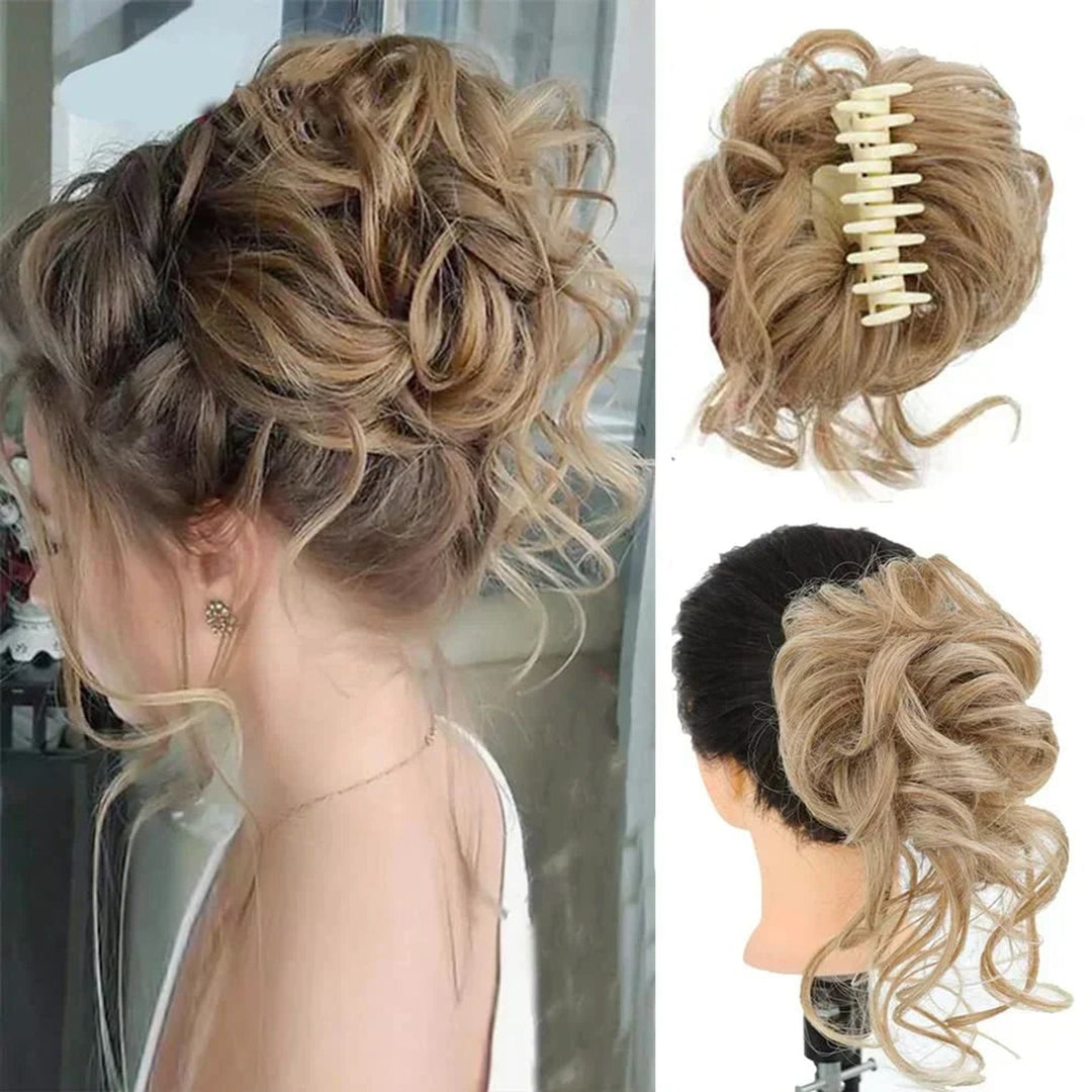 Curly Hair Bun Clip In Clip-In Piece With Volume And Natural Look - Image 8