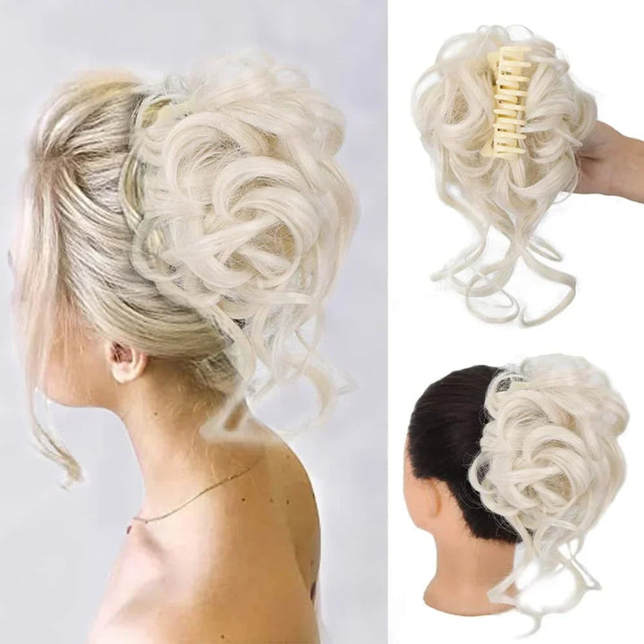 Curly Hair Bun Clip In Clip-In Piece With Volume And Natural Look - Image 13
