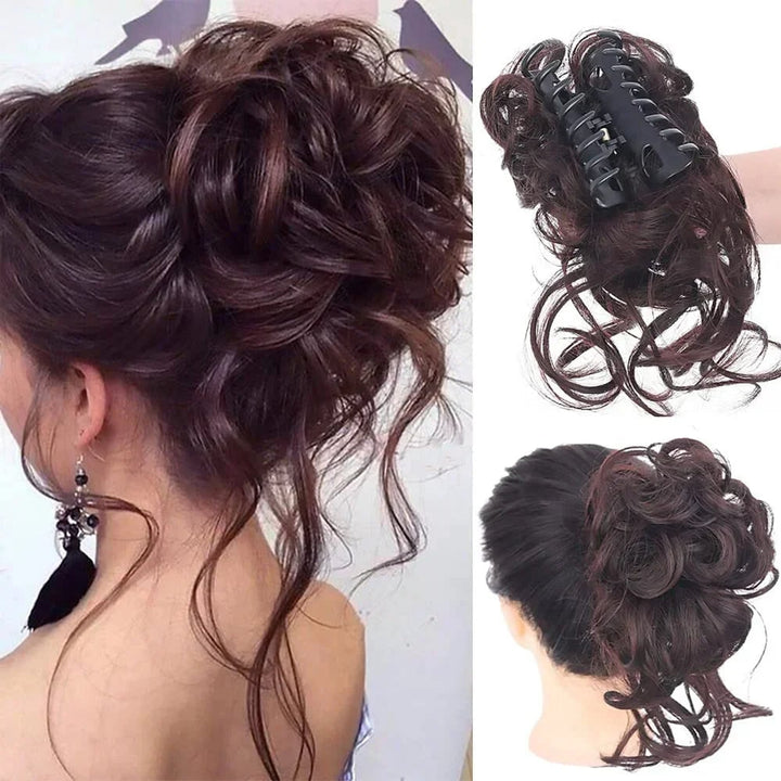 Curly Hair Bun Clip In Clip-In Piece With Volume And Natural Look - Image 15