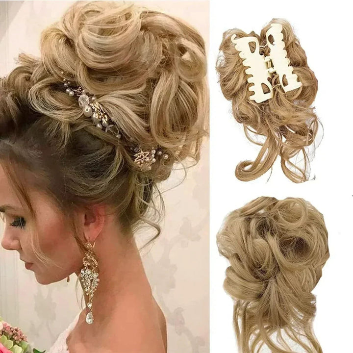 Curly Hair Bun Clip In Clip-In Piece With Volume And Natural Look - Image 11