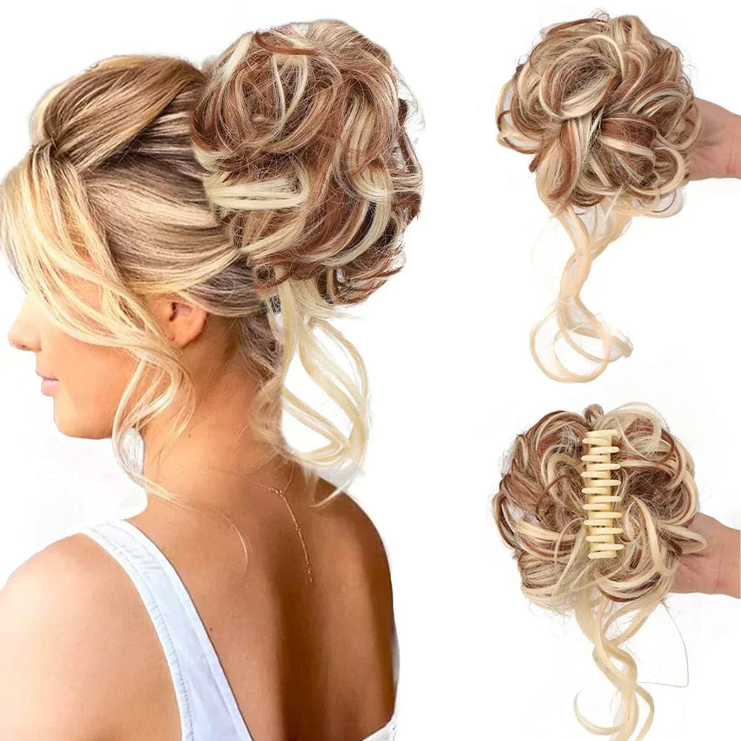 Curly Hair Bun Clip In Clip-In Piece With Volume And Natural Look - Image 10