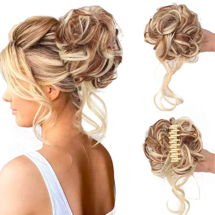 Curly Hair Bun Clip In Clip-In Piece With Volume And Natural Look - Image 10