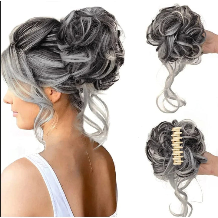 Curly Hair Bun Clip In Clip-In Piece With Volume And Natural Look - Image 5