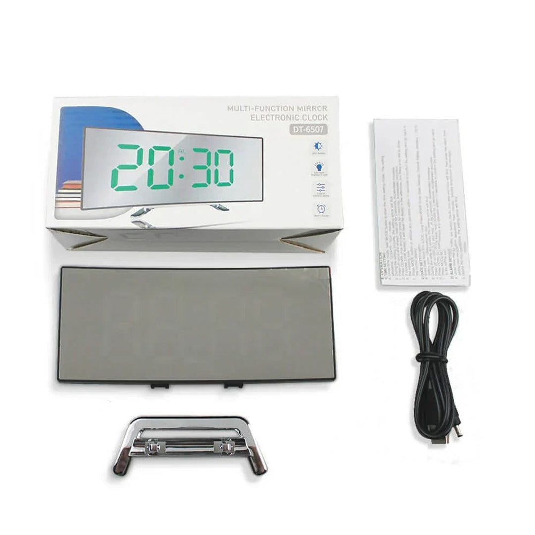 Curved Digital Clock With LED Display And USB Power - Image 4