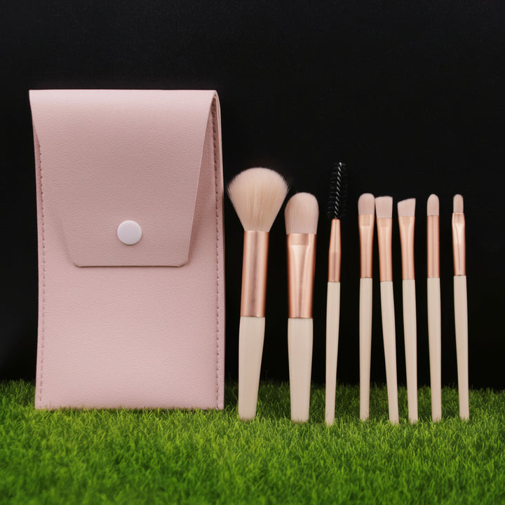 Makeup Brush Set Nylon Cosmetic Brushes Pouch Kit