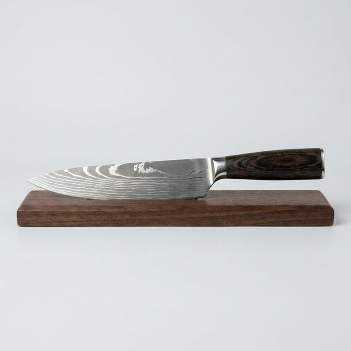 Damascus Chef Knife With 67-Layer Steel Blade And Ergonomic Resin-Wood Handle 20cm - Image 7