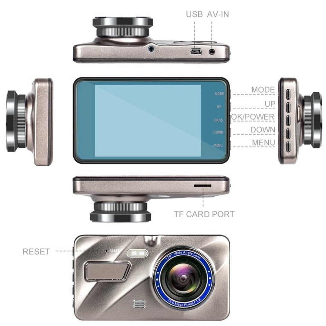 Dashcam 1080p Full HD With Night Vision Front And Rear - Image 2