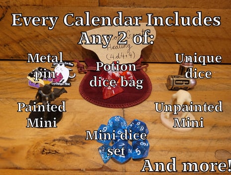 Dice Advent Calendar With Polyhedral D20 Resin Dice For Tabletop Gaming - Image 7