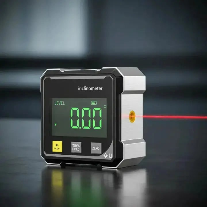 Digital Inclinometer Angle Finder With Laser Level Tool And Backlit Display - Image 4