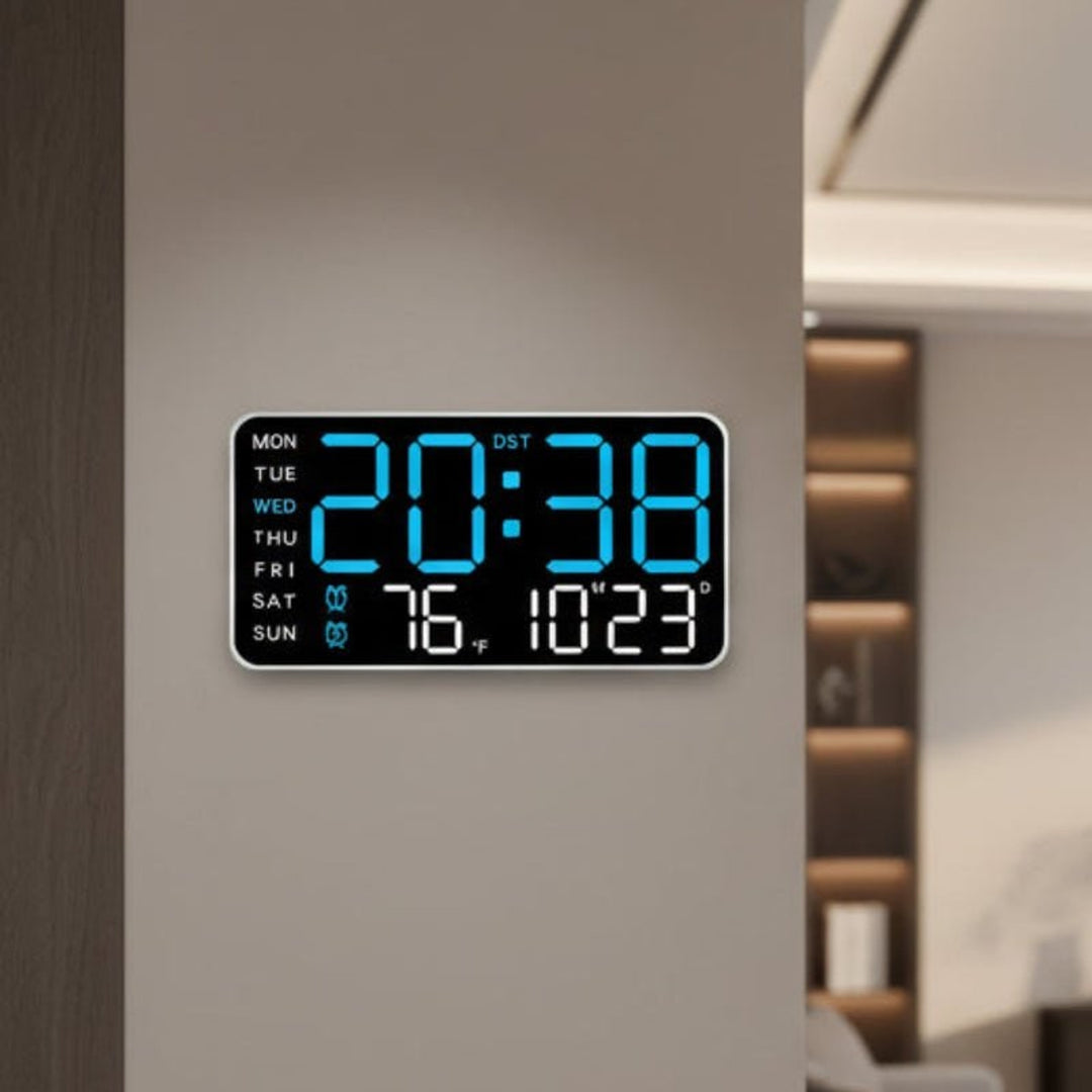 Digital Wall Clock With Large LED Display And Remote Control - Image 1