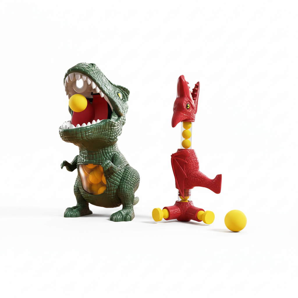Dinosauří střílecí hra s pěnovými míčky pro děti