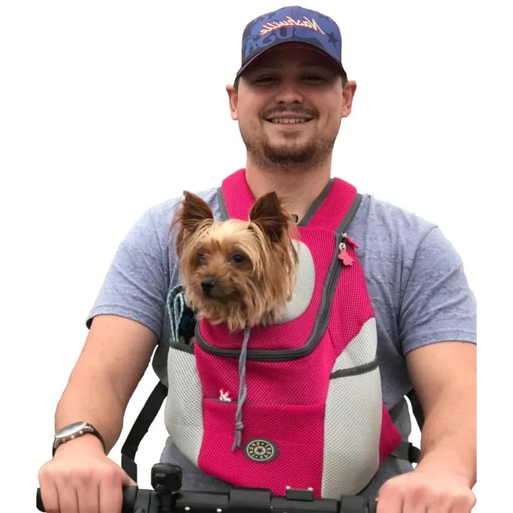 Dog Backpack with Adjustable Fit and Safety Hook - Image 1