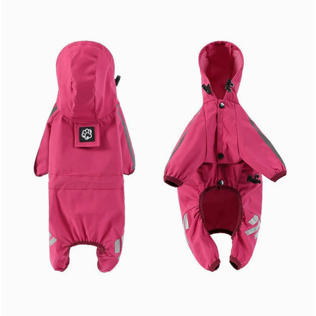 Dog Raincoat With Water-Repellent Material And Reflective Details - Image 11