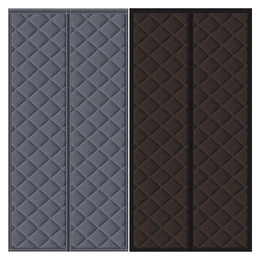 Door Insulation Curtain With Magnetic Thermal Winter Block Design For Energy Conservation - Image 3