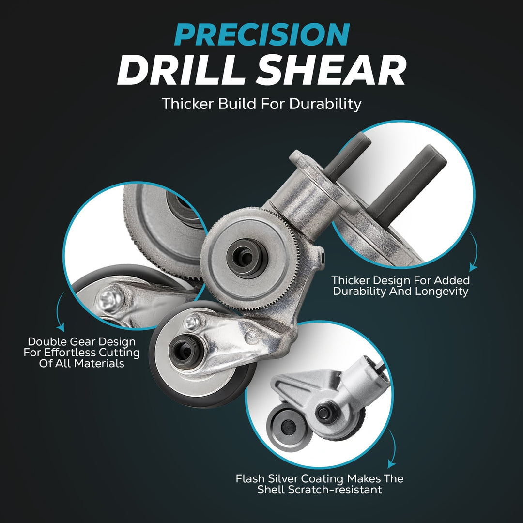 Drill Shear Attachment For Electric Drill Safe & Durable Metal Cutter - Image 8