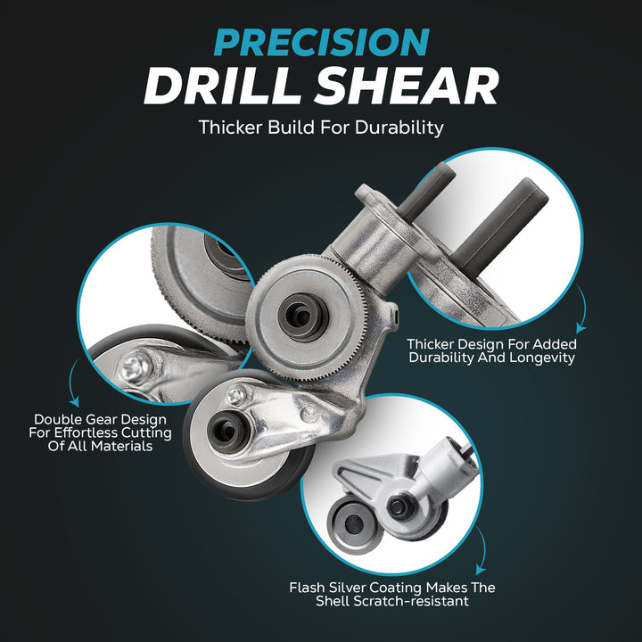Drill Shear Attachment For Electric Drill Safe & Durable Metal Cutter - Image 8