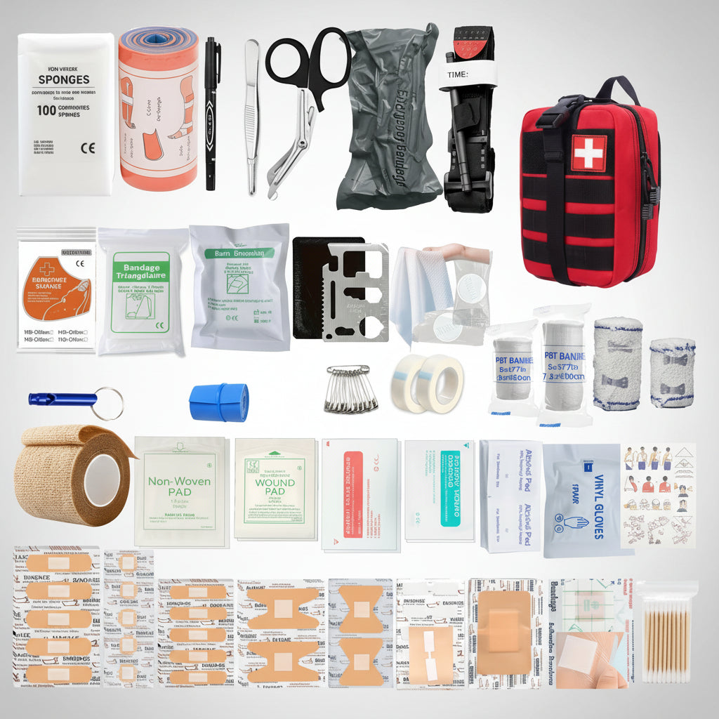 Portable First Aid Kit – Emergency Survival Set for Car, Travel & Home