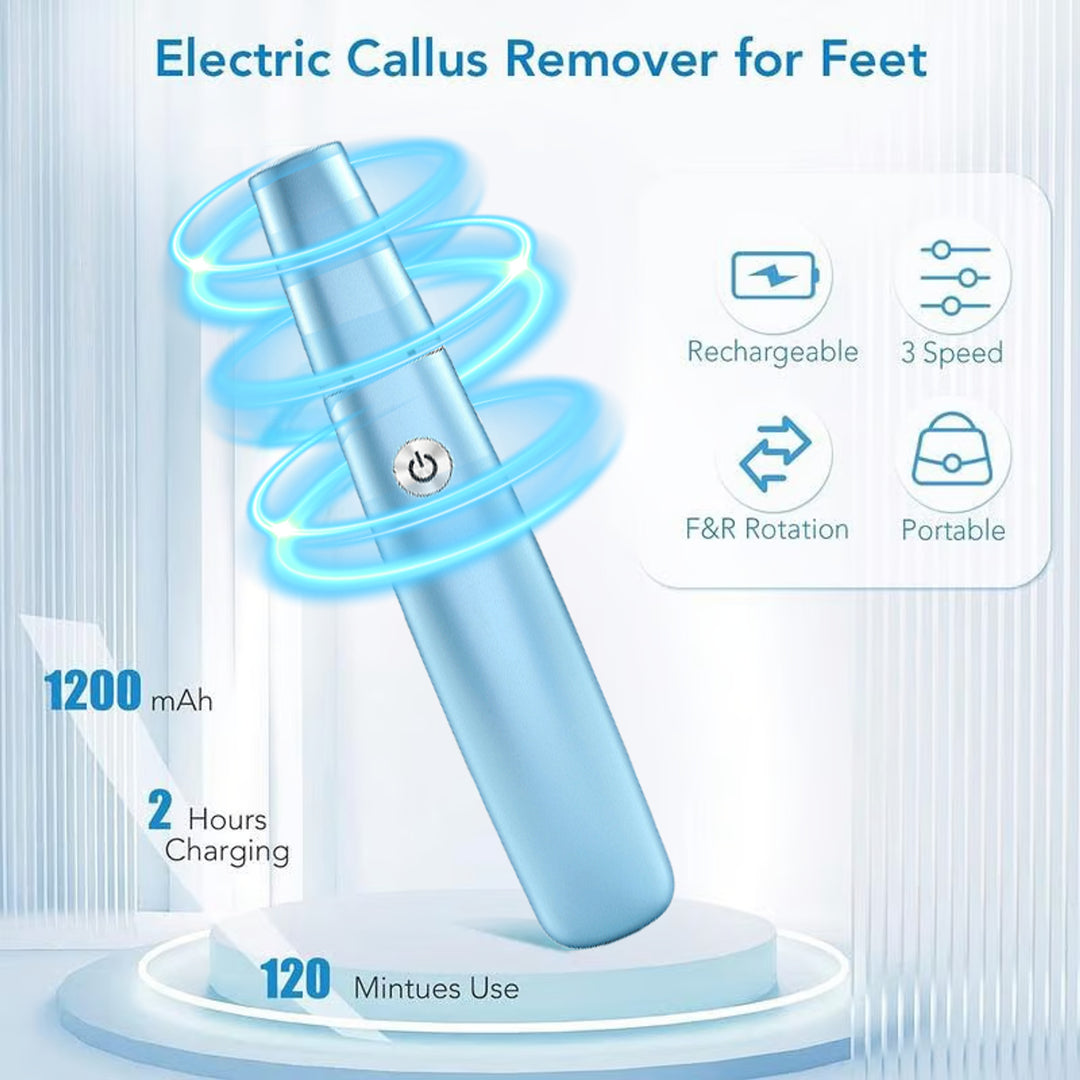 Electric Foot Callus Remover With USB Rechargeable Design Gently Buffs Away Dry Cracked Skin - Image 3