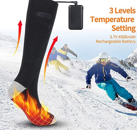 Electric Heated Socks With 4000mah Rechargeable Battery Up To 8 Hours Of Warmth - Image 5