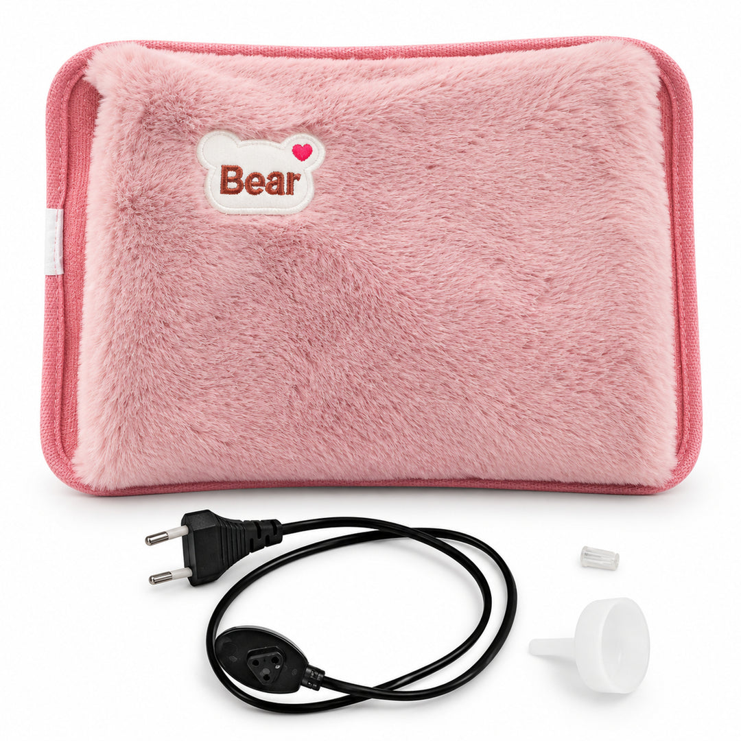Electric Heating Pad With Plush Rabbit Fur Cover - Image 6