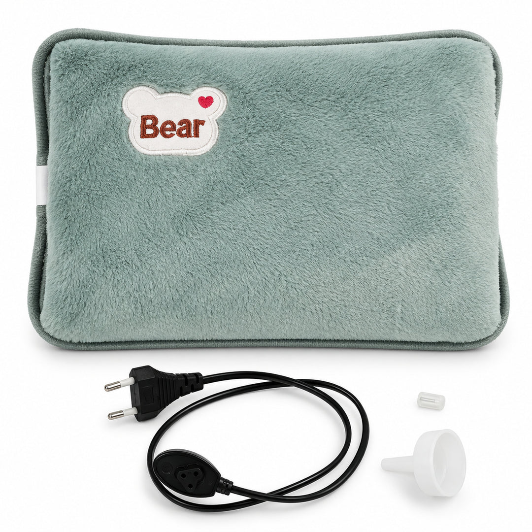 Electric Heating Pad With Plush Rabbit Fur Cover - Image 7