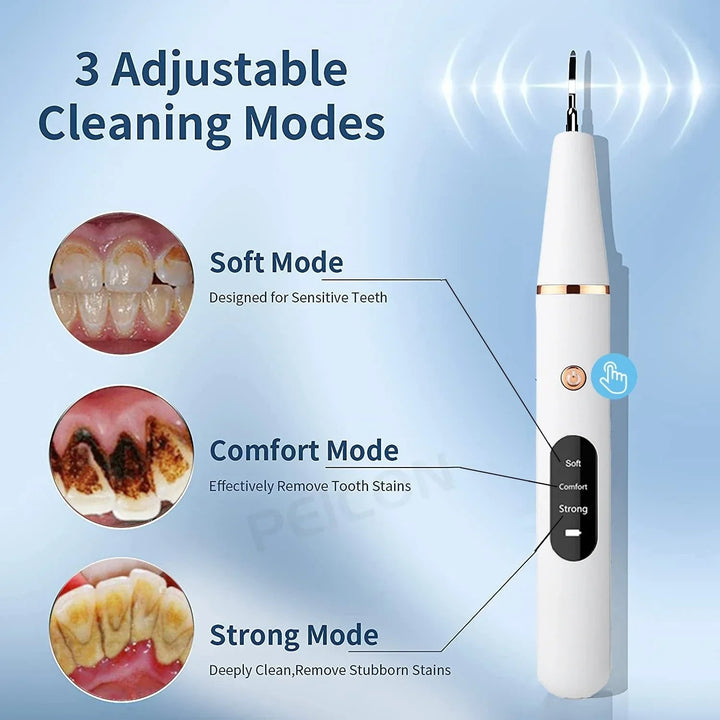 Electric Teeth Cleaner With LED Screen 3 Modes USB Rechargeable - Image 4
