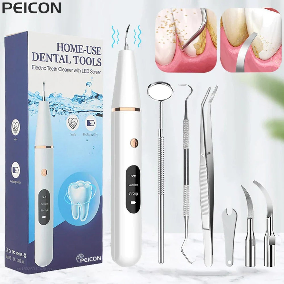 Electric Teeth Cleaner With LED Screen 3 Modes USB Rechargeable - Image 1