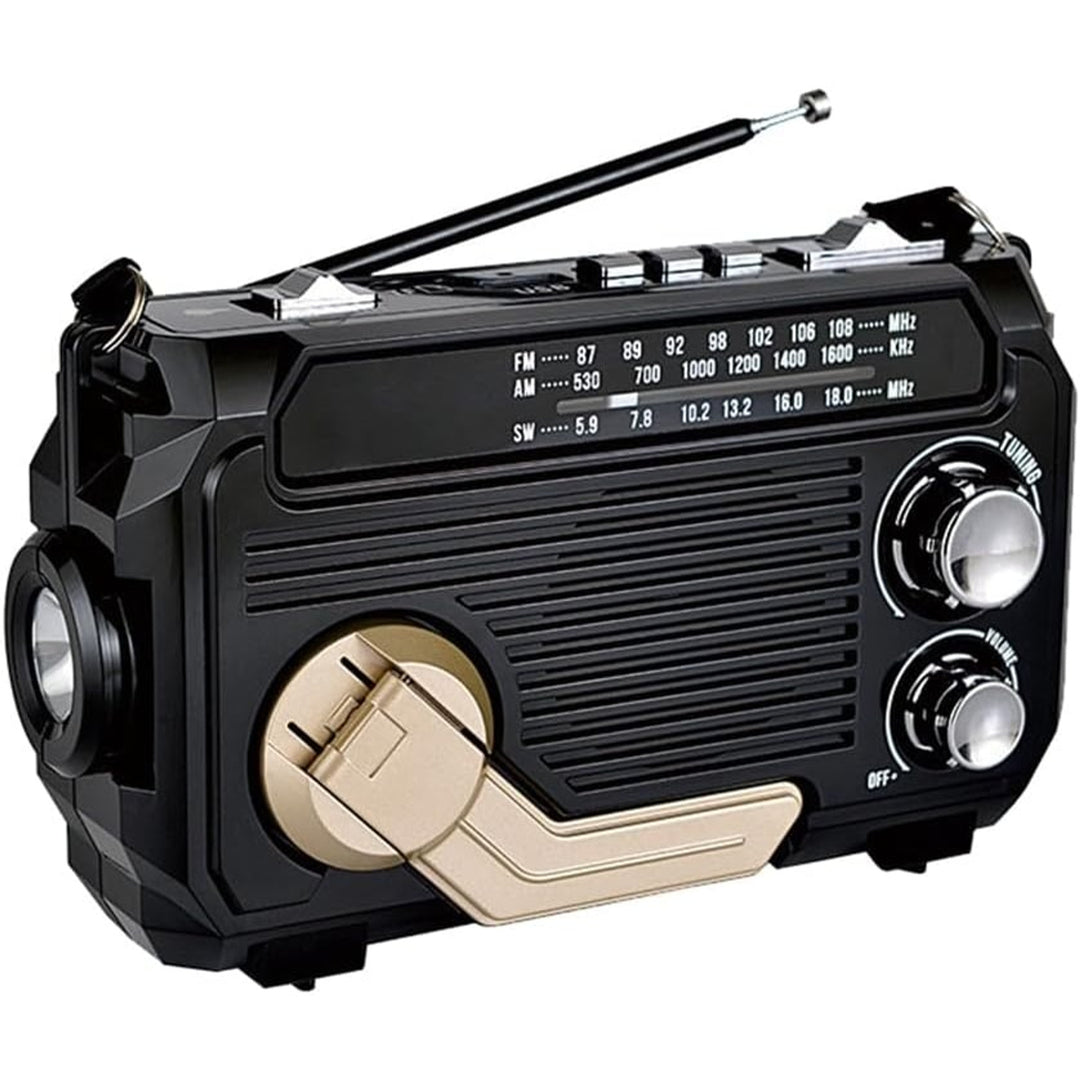 Emergency Radio With Built-In Power Bank Hand Crank And Solar Charging - Image 6