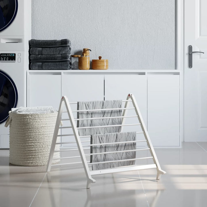 Extendable Clothes Airer For Bathtub Saves Floor Space With A Sturdy Foldable Aluminum Frame - Image 1