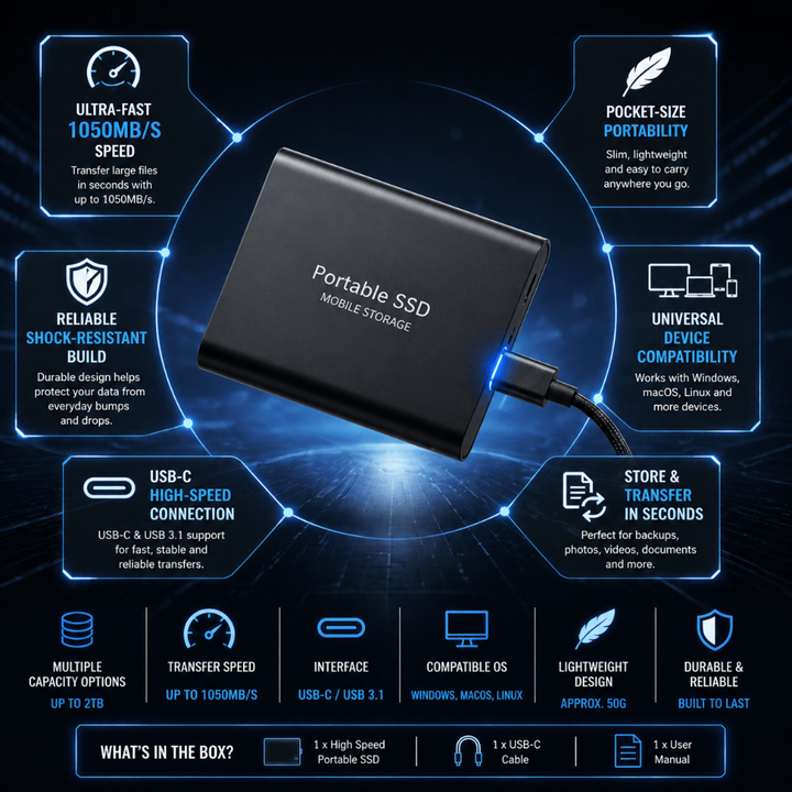 External Ssd Portable Mobile Storage Device Usb C Ssd - Image 5