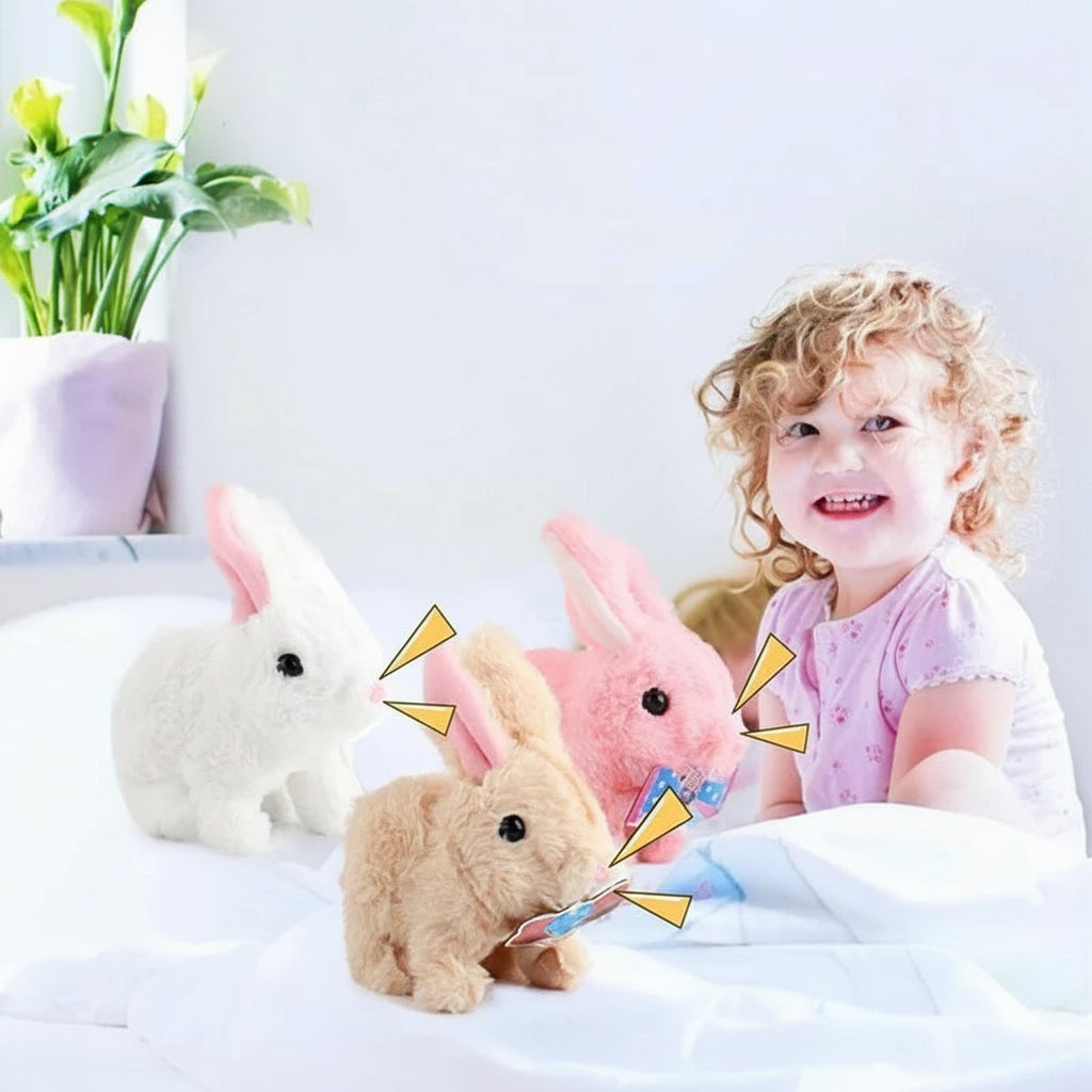 Interactive Walking Bunny Toy with Sound – Plush Rabbit for Kids