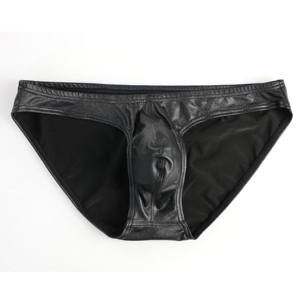 Faux Leather with Secure Fit Briefs and Elasticated Waist - Image 2