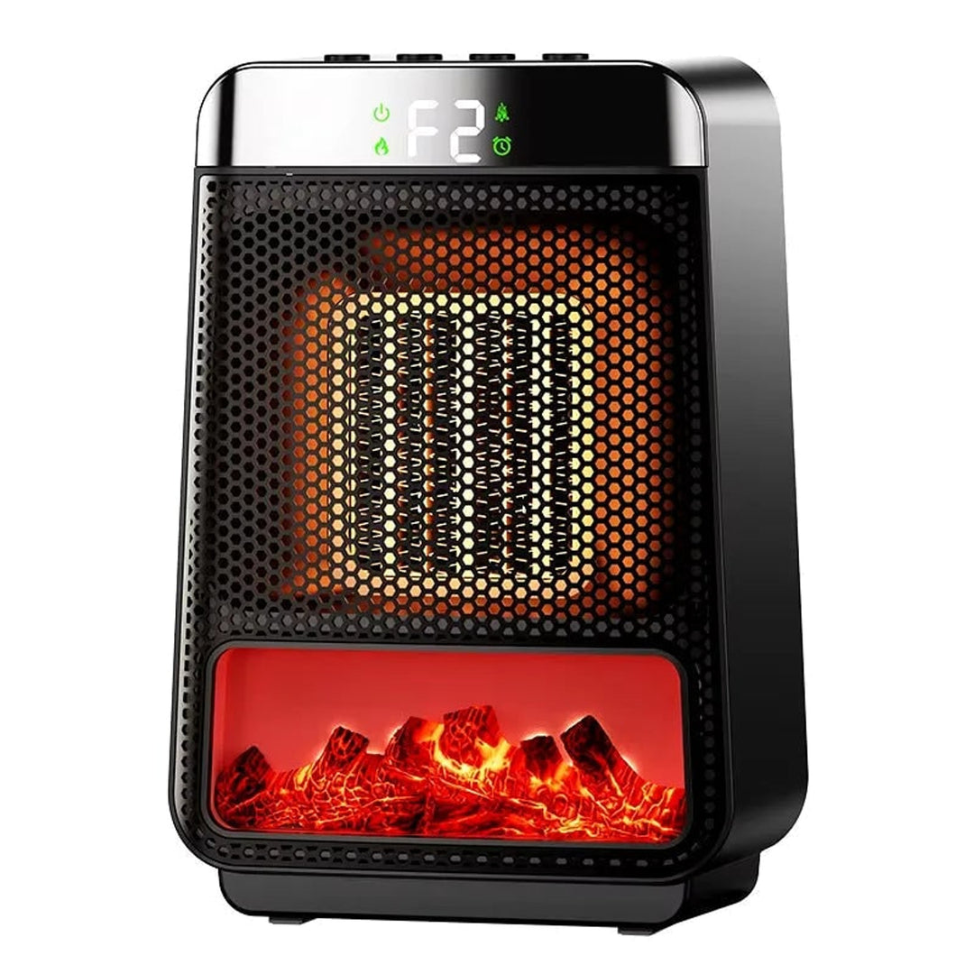 Flame Effect Heater With Ptc Ceramic Technology 3-Second Heat For Bedroom And Office - Image 1