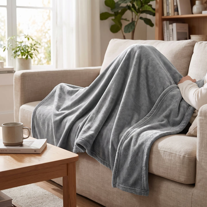 Fleece Throw Blanket Plush Soft Cozy - Image 6