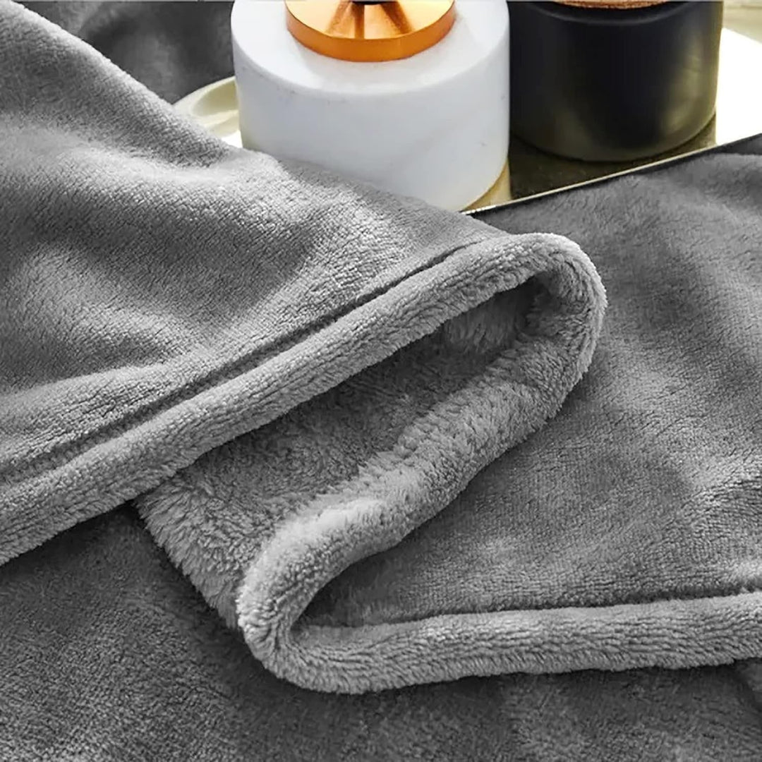Fleece Throw Blanket Plush Soft Cozy - Image 1