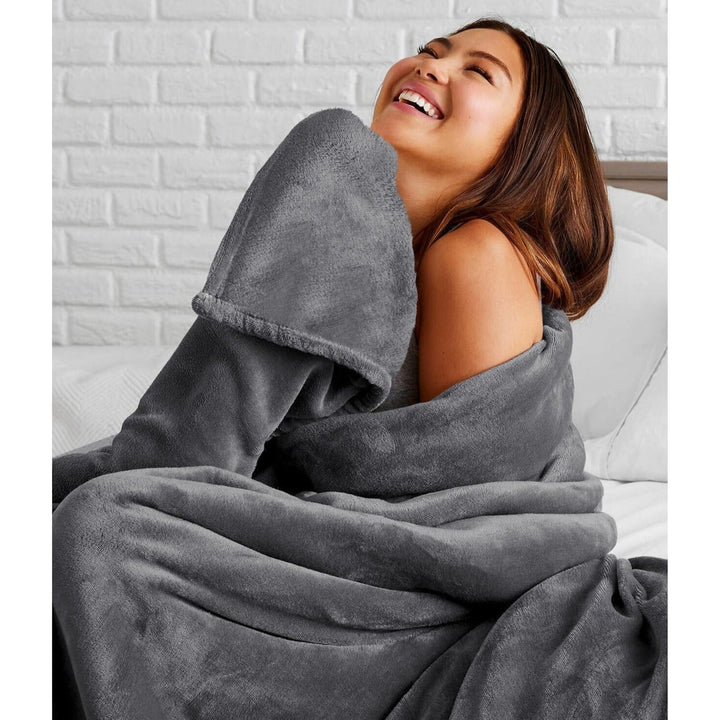 Fleece Throw Blanket Plush Soft Cozy - Image 7