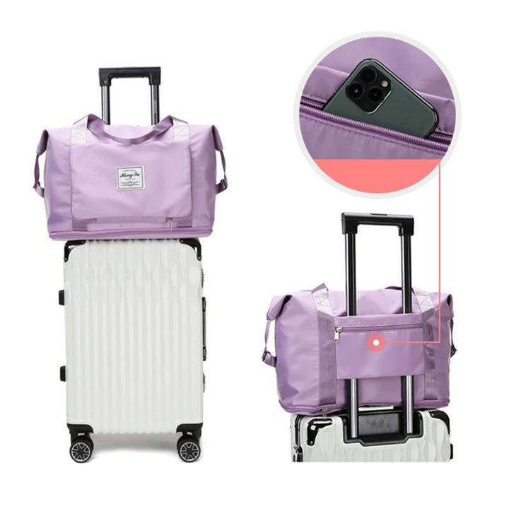 Foldable Travel Bag with Secure Shoulder Design and Waterproof - Image 3