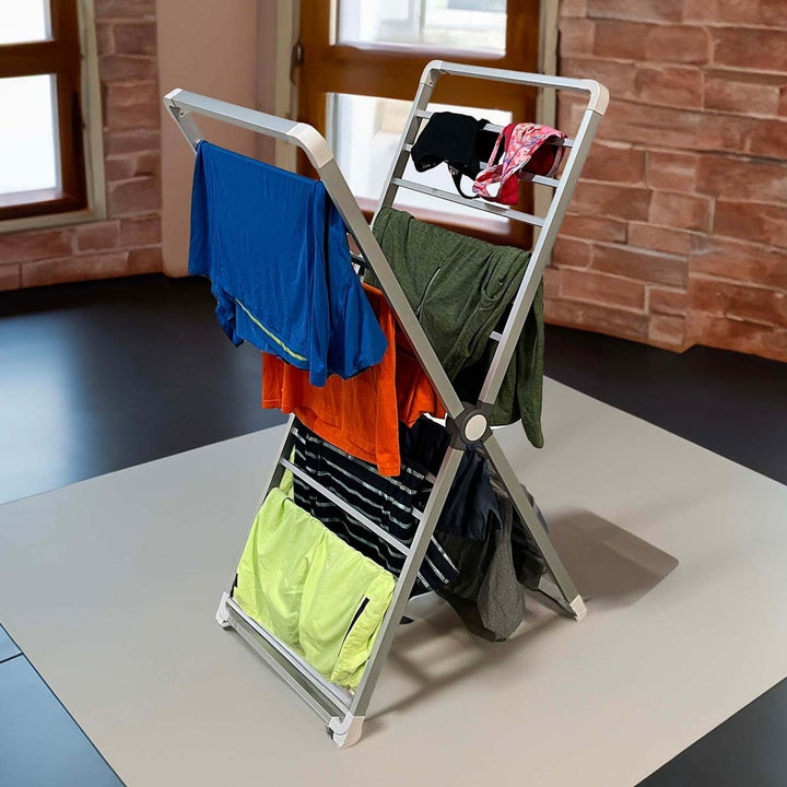 Folding Clothes Drying Rack With Portable Space-Saving Design And Garment Capacity Folds Completely Flat For Easy Storage - Image 1