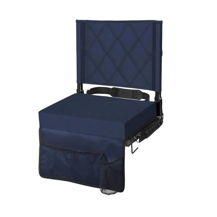 Folding Stadium Seat With Angled Back Support And Shoulder Strap - Image 8