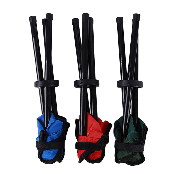 Folding Stool Collapsible Fabric Seat Tripod Frame Portable - Image 1
