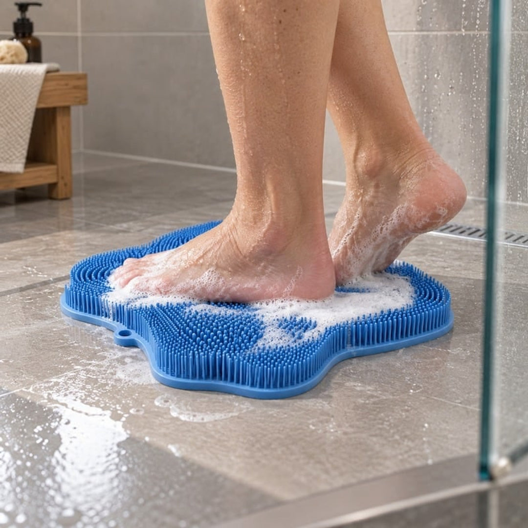 Foot Massage Mat With Scrubbing Bristles For Bath And Shower - Image 3
