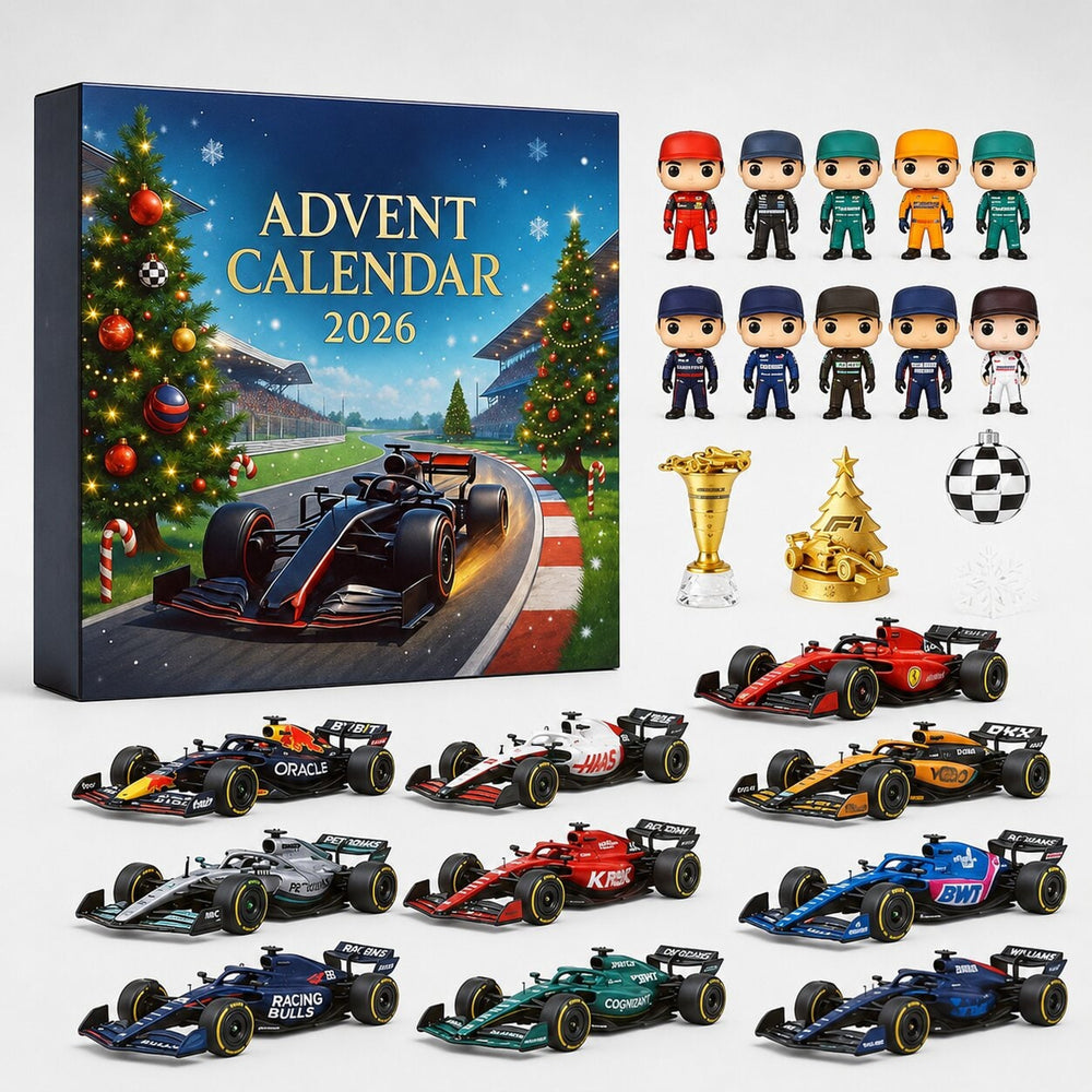 Formula 1 Advent Calendar With Miniature Cars And Figurines - Image 1